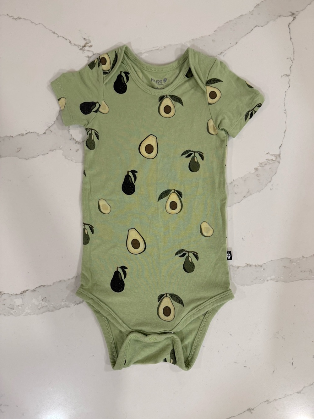 Kyte Baby Avocado Short Sleeve Bodysuit 18-24 months